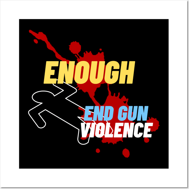 End gun violence Wall Art by Warp9